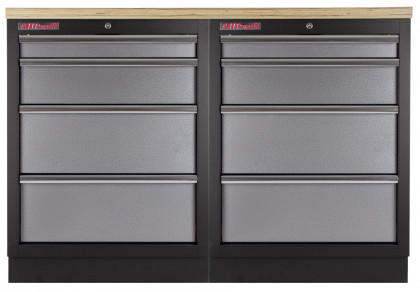 Sestava nábytku AHPROFI, vel. S, dřevěná deska - TGS1300BAL10 Grey