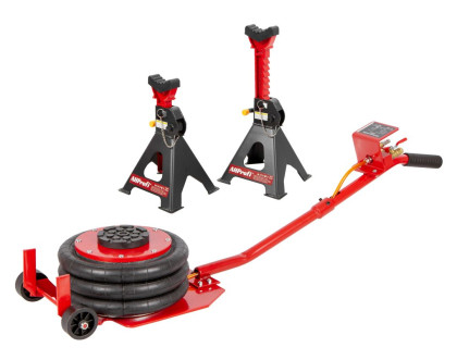 Set pojízdného měchového zvedáku 3 t + 2 ks podpěr 3 t - AH3000BAL