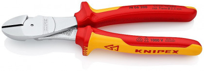 Silové boční štípací kleště chromované 200 mm  - 7406200