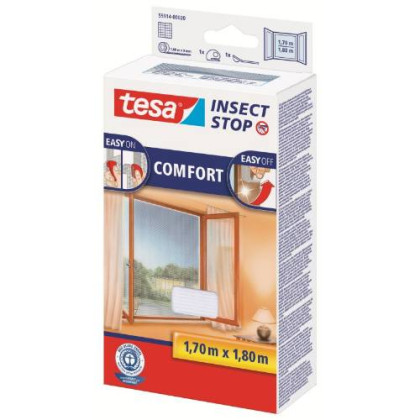 Síť proti hmyzu 1,7 m x 1,8 m, bílá, Comfort, TESA