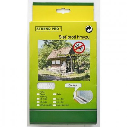 Síť proti hmyzu na suchý zip FlyScreen 220x65cm bílá