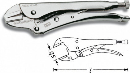 Skřipcové kleště 753-10 Hazet