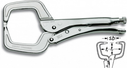 Skřipcové kleště 758-2 Hazet