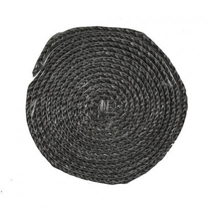 Šňůra sporáková plochá 10 mm, 2,5 m, na sklo, grafitová