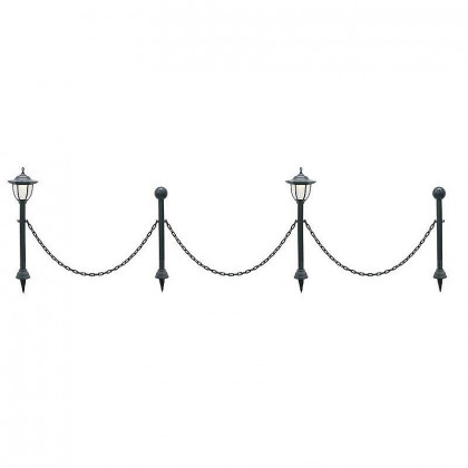 Solární lampa Garden řetěz, 1xLED, 2x svítidlo, 16,5x16,5x71,5cm