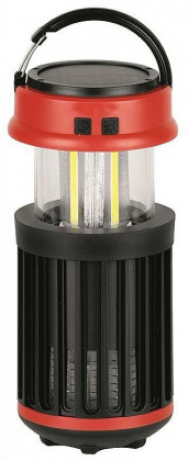 Solární lampa proti hmyzu a komárům, USB, červená, 15x8,60 cm