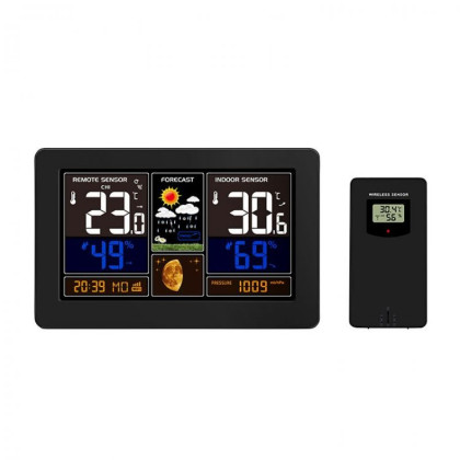 SOLIGHT - meteostanice, aplikace Smart Life, extra velký barevný LCD,USB nabíjení