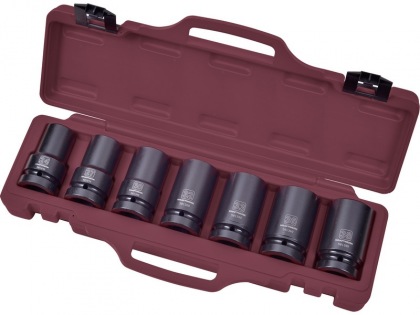 Souprava nástavců 1" 24-38mm prodloužené IMPACT 7ks