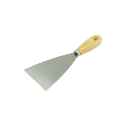 Špachtle ocel, 80 mm, dřevěná rukojeť, MEGA