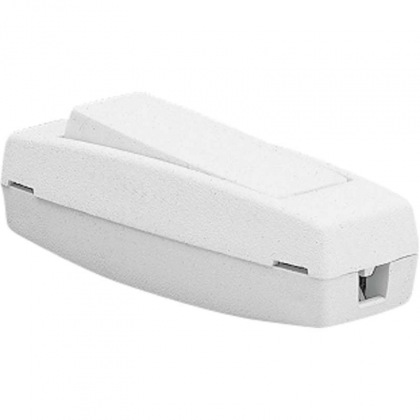 Spínač jednopólový šňůrový průchozí 3251-01915 bílý