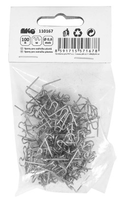 Spony pro svářečku plastů (W) 0,8 mm - 100 ks