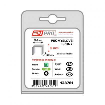 Spony PROFI, 345/06 mm, 1400 ks, blistr, ENPRO