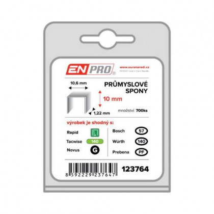 Spony PROFI, 345/10 mm, 700 ks, blistr, ENPRO