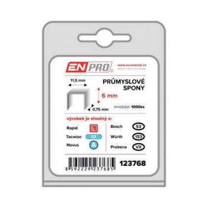 Spony PROFI, 530/06 mm, 1000 ks, ENPRO
