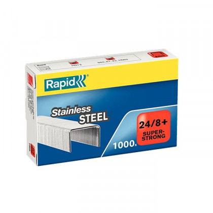 Spony Rapid č. 24/8, Superstrong, nerez, 1000ks