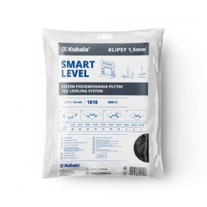 Spony Smart Level, 1,5 mm, 500 ks