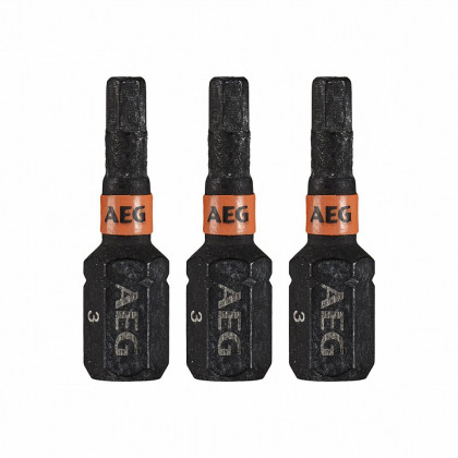 Šroubovací bit HEX3 25mm AEG, sada 3ks