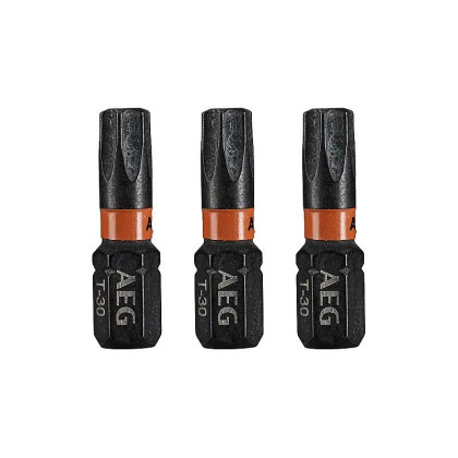 Šroubovací bit TX30 25mm AEG, sada 3ks