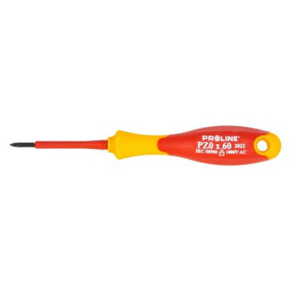 Šroubovák PZ 0 x 60 mm, elektro, 1000 V, PROLINE, PROFIX