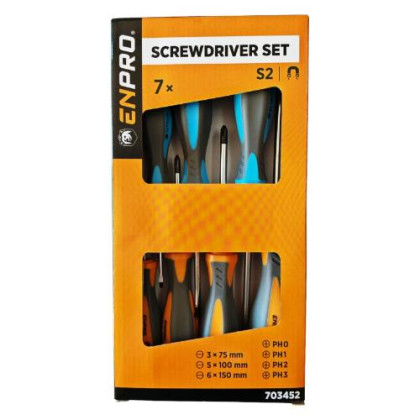 Šroubováky SET, 7 ks, CrV, ENPRO