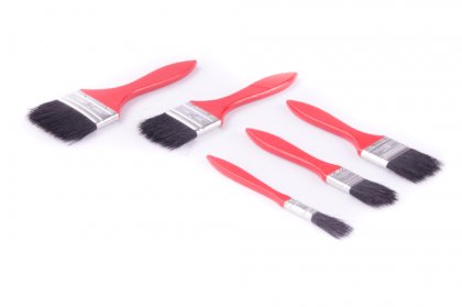 Štětce ploché sada 5ks hobby