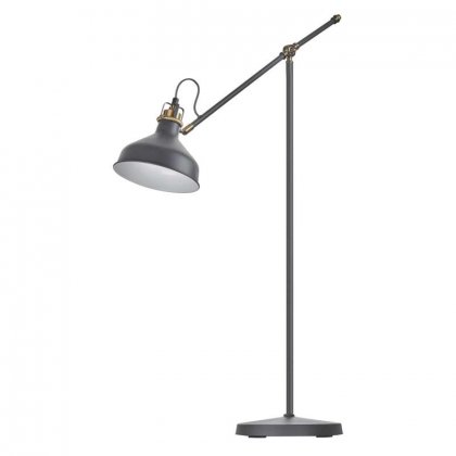 Stojací lampa ARTHUR na žárovku E27, 150cm, tmavě šedá