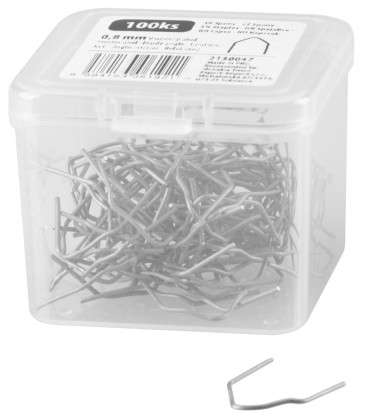 Strend Pro - Spona pro svářečku plastů, vnitřní úhel, 0,8 mm - 100 ks