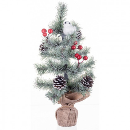 Stromeček MagicHome, ozdobený, přírodní, 36 cm