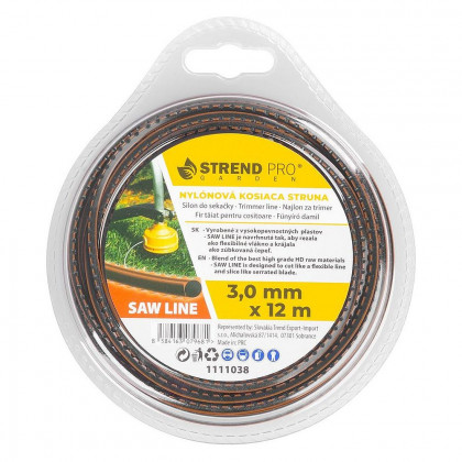 Struna SawLine 3,0 mm, L-12 m, zoubkovaná