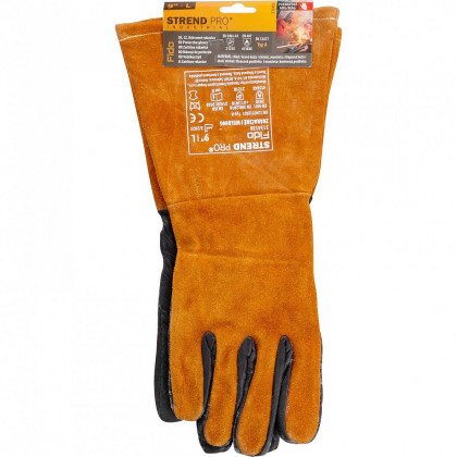 Svářečské rukavice Industrial Fido, celokožené, v. 9"