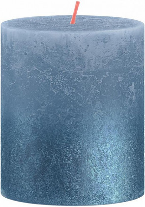 Svíčka válec bolsius Rustic Sunset Sky Blue+ Blue, 68x80mm