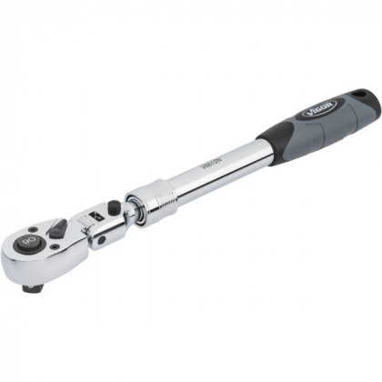 Teleskopická ráčna, kloubová, 1/2", 350 - 490 mm - V6612N