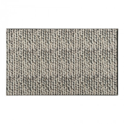 Textilní gumová čistící vnitřní vstupní rohož FLOMA Lima Chunky Knit - 45 x 75 cm