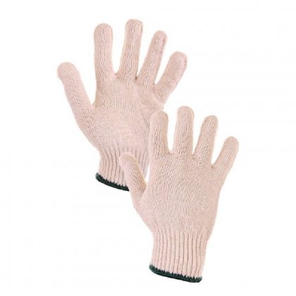 Textilní rukavice FLASH bílé, v. 08"