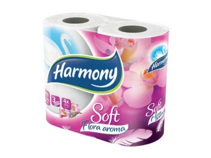 Toaletní papír PREMIUM HARMONY, 3-vrstvý, 4ks