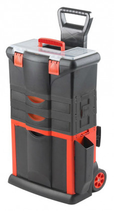 TOOD - Plastový pojízdný kufr, tažná rukojeť 460x330x730mm s 2x…