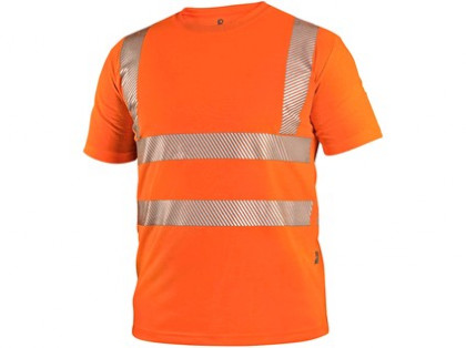 Tričko CXS BANGOR, výstražné, pánské, oranžové, vel. L
