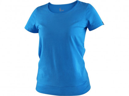 Tričko CXS EMILY, dámské, krátký rukáv, azurově modrá, vel. XL