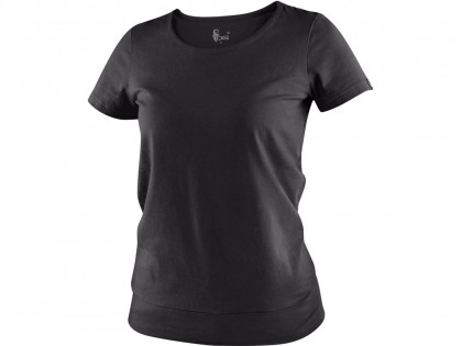 Tričko CXS EMILY, dámské, krátký rukáv, černá, vel. L