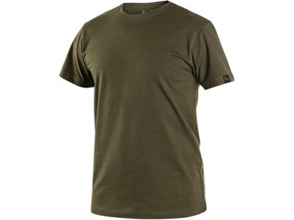 Tričko CXS NOLAN, krátký rukáv, khaki, vel. XL