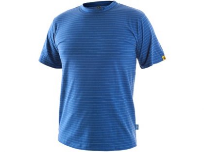 Tričko ESD CXS NOME, antistatické, středně modré, vel. XL