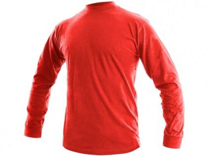 Tričko  PETR, dlouhý rukáv, červené, vel. 3XL