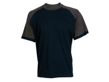 Tričko s krátkým rukávem OLIVER, černo-hnědé, vel. 3XL