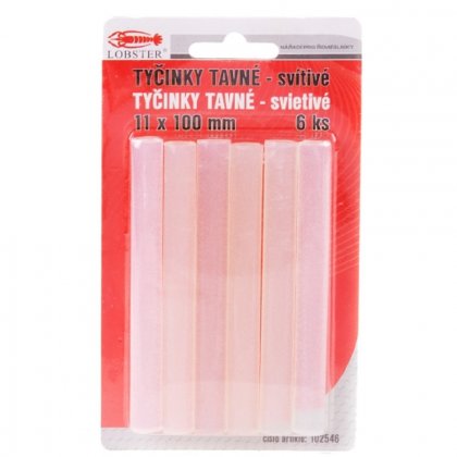 Tyčinky tavné 11x100mm 6 ks svítivé