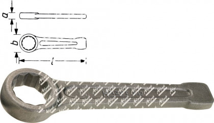 Úderový klíč očkový HAZET 642-80