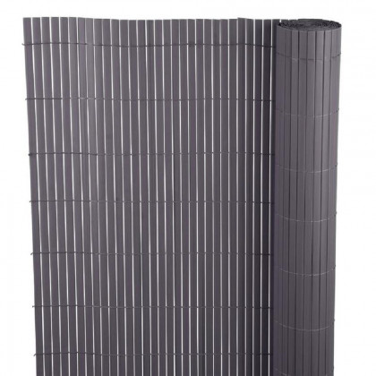 Umělý bambusový plot Ence PVC, UV, 1300g/m2, 2,0x3m, šedý