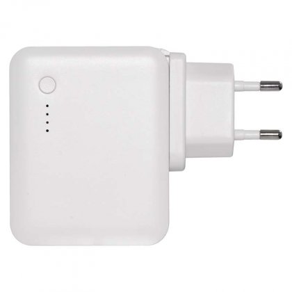 USB adaptér s powerbankou do sítě 2,4A (12W) max.