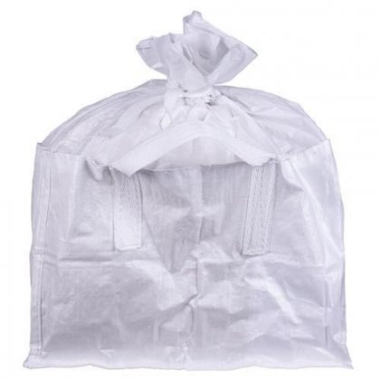 Vak BigBag 68x35x46 cm, PP, 2 uši, bílý, rovné dno, max. 100 kg