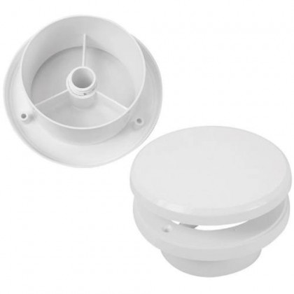 Ventil talířový s regulací TV O125 mm, bílý 0419
