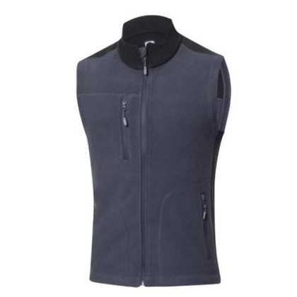 Vesta fleece MARTIN, velikost XXXL, tmavě šedá